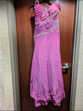 Rachel Allan/Partytime Formals 6410 Purple Size 12 Prom Dress